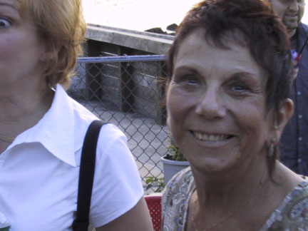 Grammy and, on the left, a big scary bug eye!