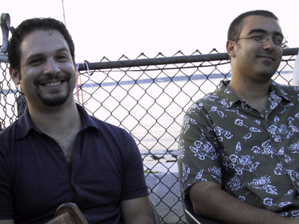 Arthur and Marc sat back and relaxed.