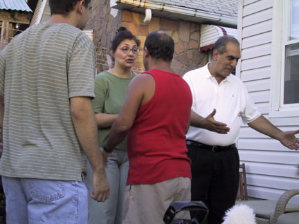 Eventually, people started to leave. But not before Ralph sang a song to someone just off to the right.