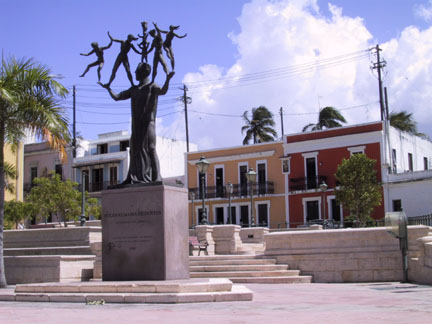 Cool sculpture in Old San Juan.