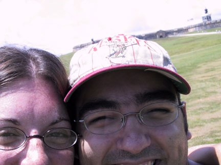 Approaching El Morro fort in Old San Juan.