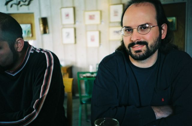 Here's Rob, with Joe's shoulder. We were at the corn muffin end of the table.